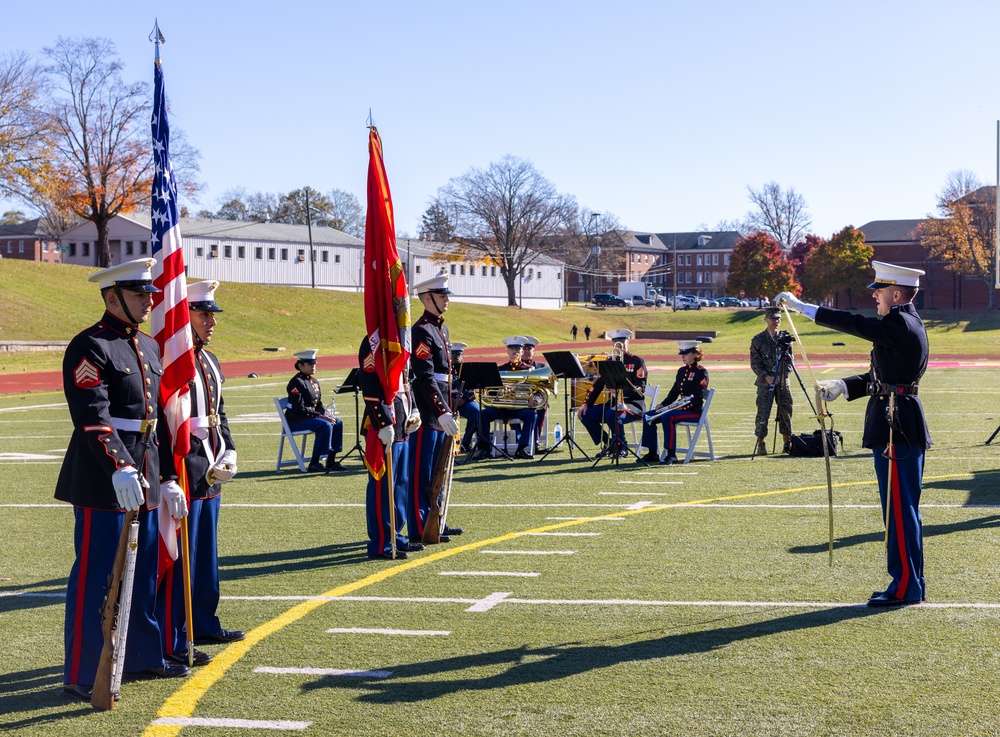 Marine Corps Base Quantico cake cutting ceremony