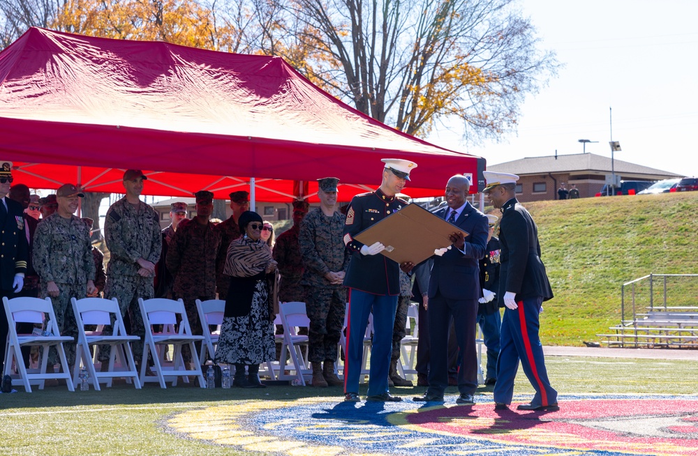 Marine Corps Base Quantico cake cutting ceremony