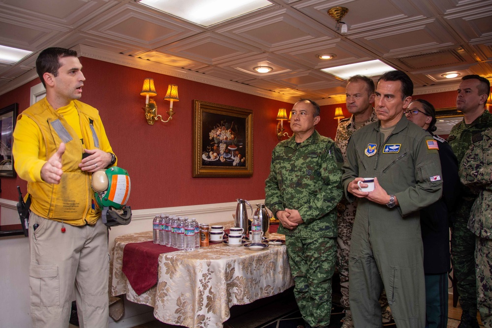 USS Ronald Reagan (CVN 76) hosts multinational defense attachés