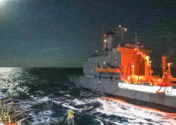 USS Benfold Conducts Replenishment-At-Sea