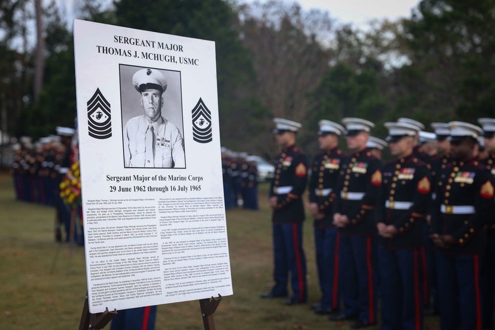 MCB Camp Lejeune hosts the annual Sgt. Maj. McHugh Wreath-Laying Ceremony