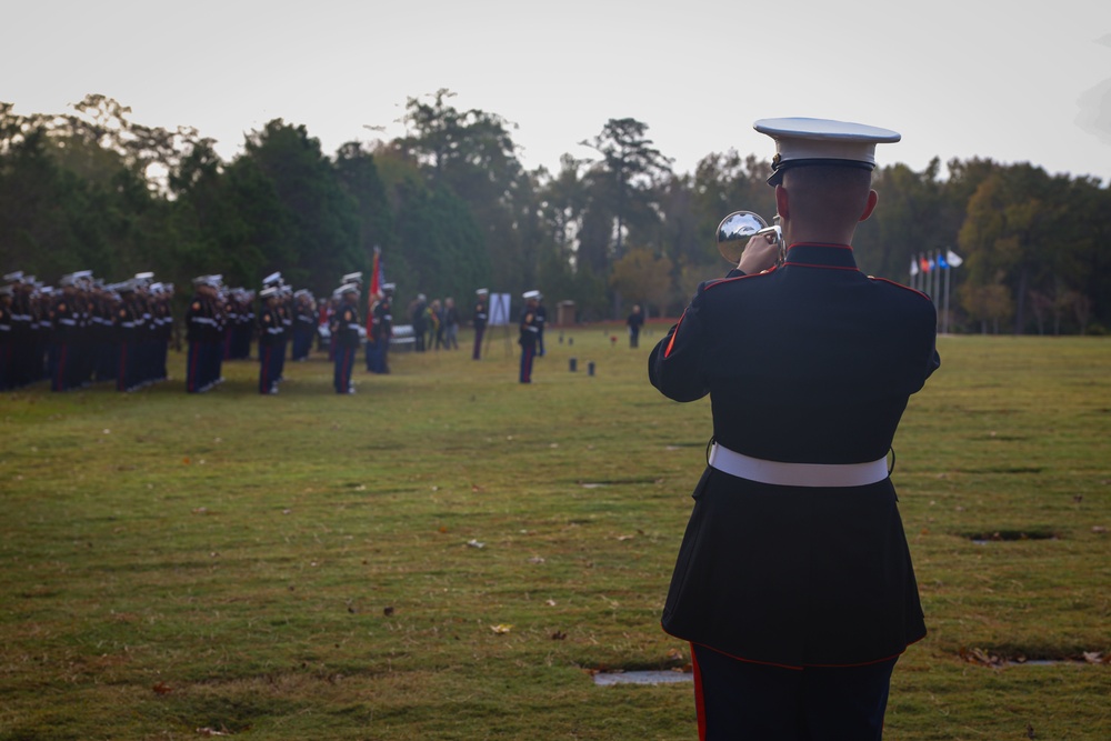 MCB Camp Lejeune hosts the annual Sgt. Maj. McHugh Wreath-Laying Ceremony