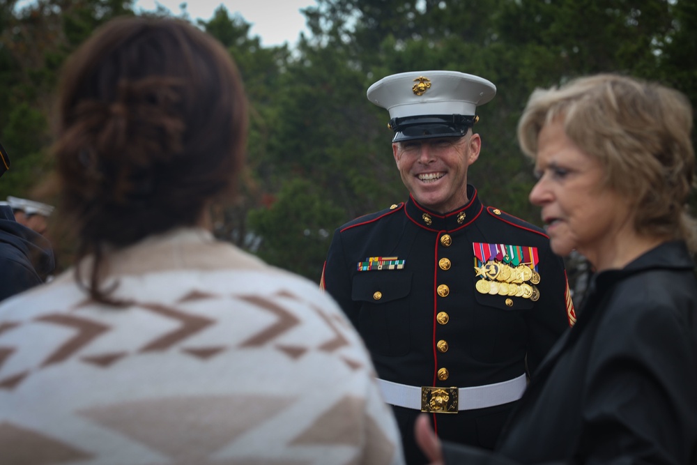 MCB Camp Lejeune hosts the annual Sgt. Maj. McHugh Wreath-Laying Ceremony