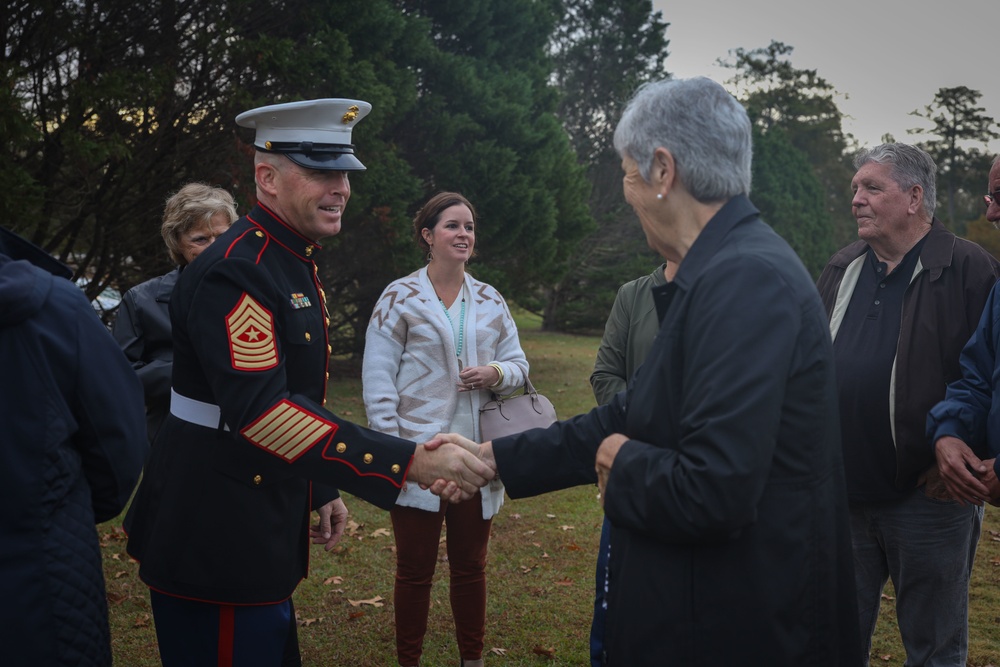 MCB Camp Lejeune hosts the annual Sgt. Maj. McHugh Wreath-Laying Ceremony