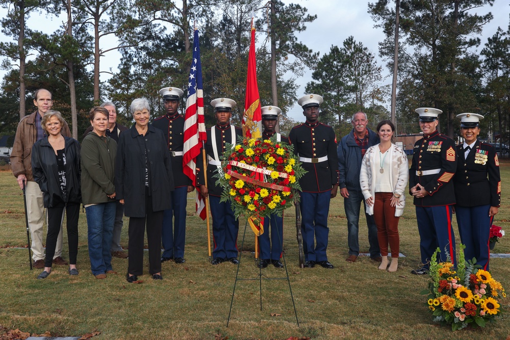 MCB Camp Lejeune hosts the annual Sgt. Maj. McHugh Wreath-Laying Ceremony