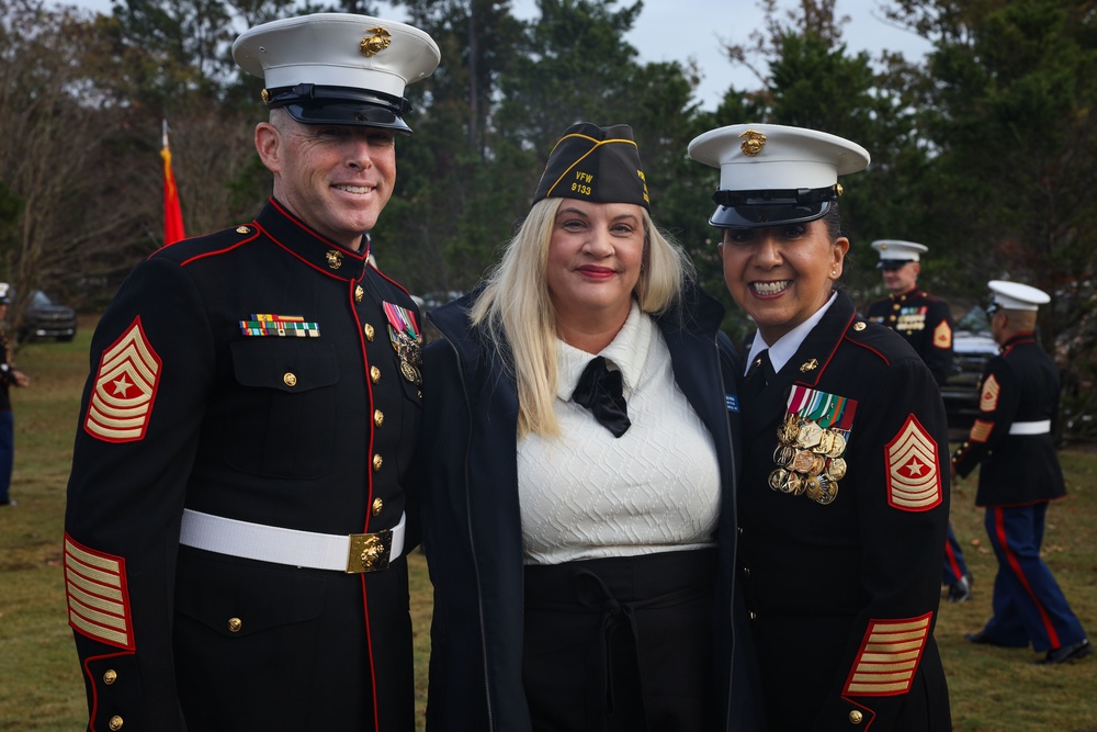 MCB Camp Lejeune hosts the annual Sgt. Maj. McHugh Wreath-Laying Ceremony