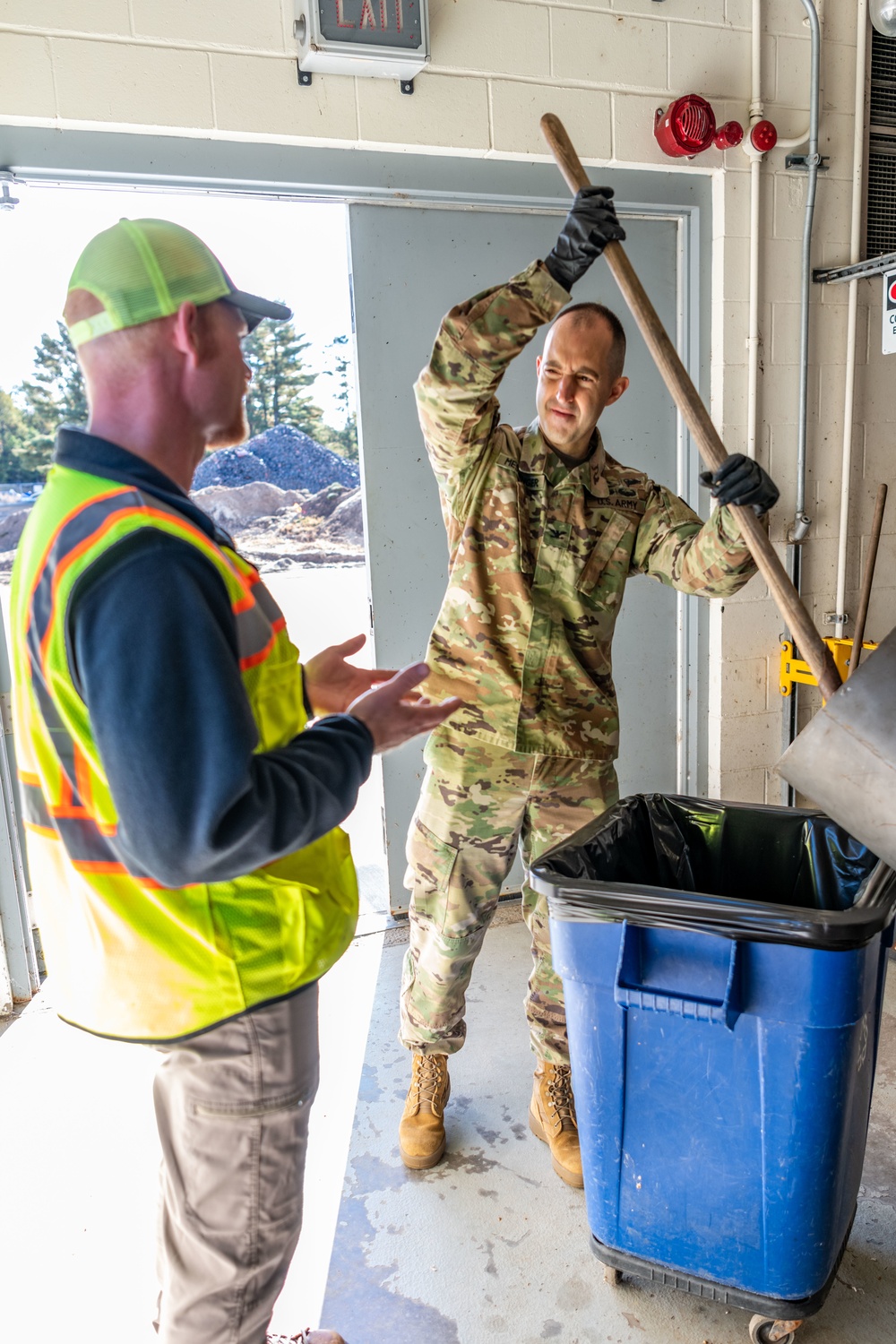 Behind The Triad at Fort McCoy's Wastewater Treatment Facility