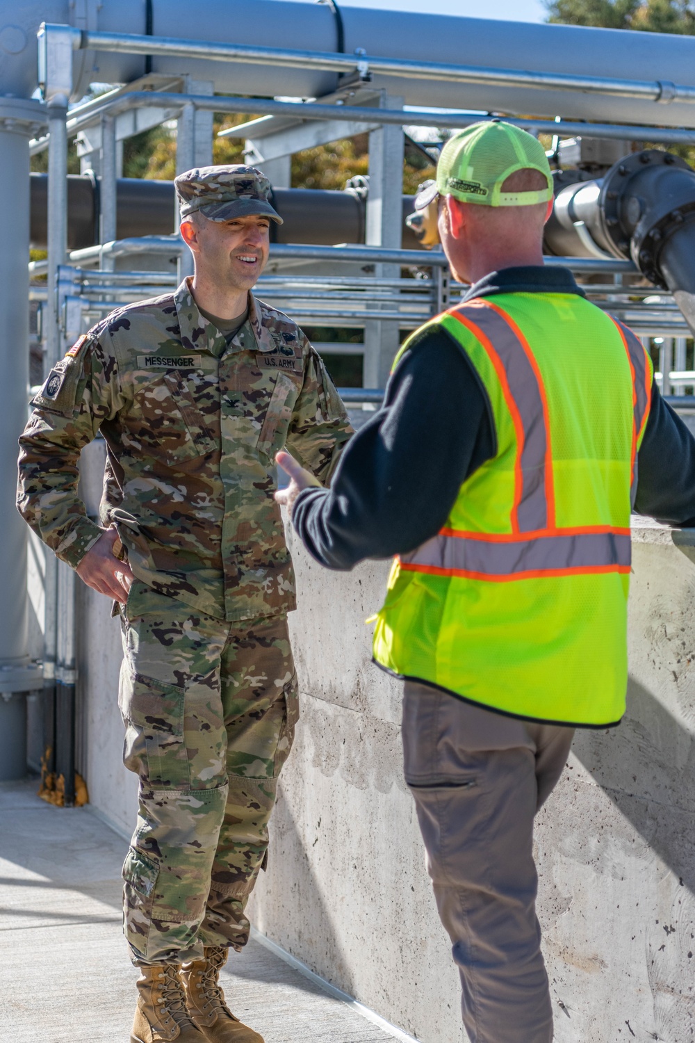 Behind The Triad at Fort McCoy's Wastewater Treatment Facility