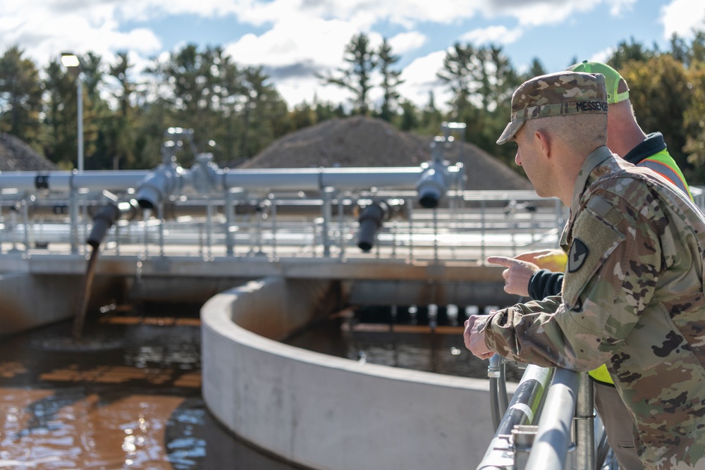 Behind The Triad at Fort McCoy's Wastewater Treatment Facility