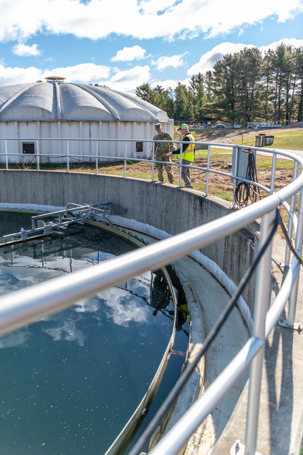 Behind The Triad at Fort McCoy's Wastewater Treatment Facility