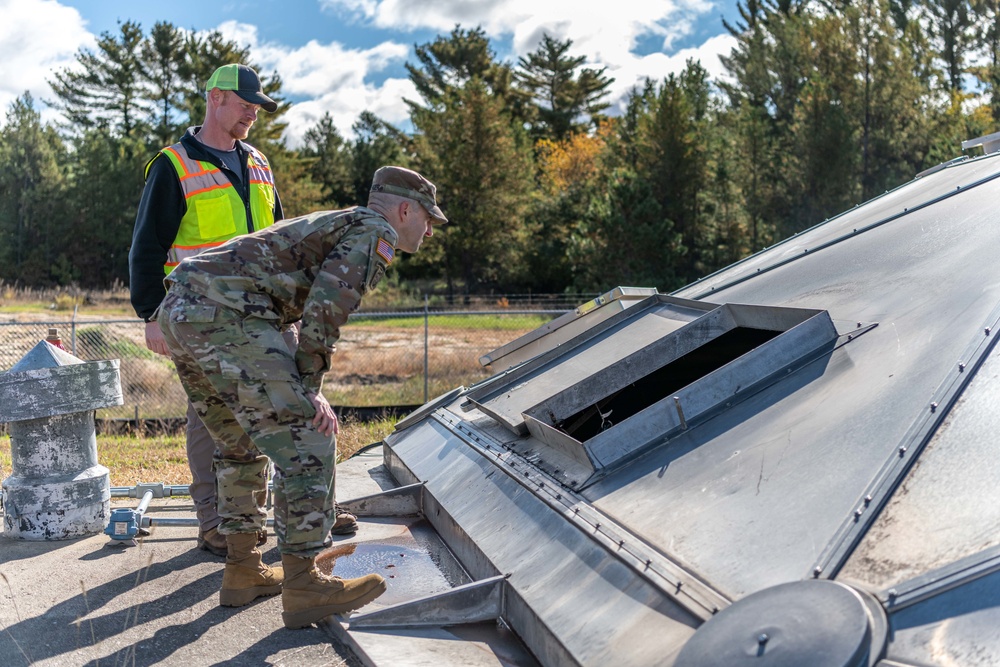 Behind The Triad at Fort McCoy's Wastewater Treatment Facility