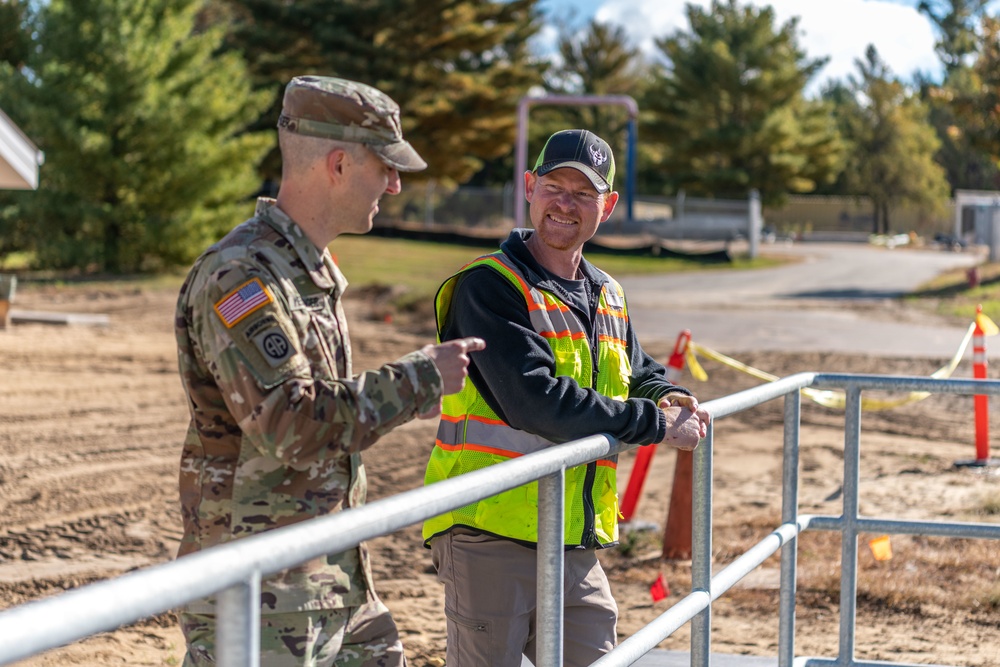 Behind The Triad at Fort McCoy's Wastewater Treatment Facility