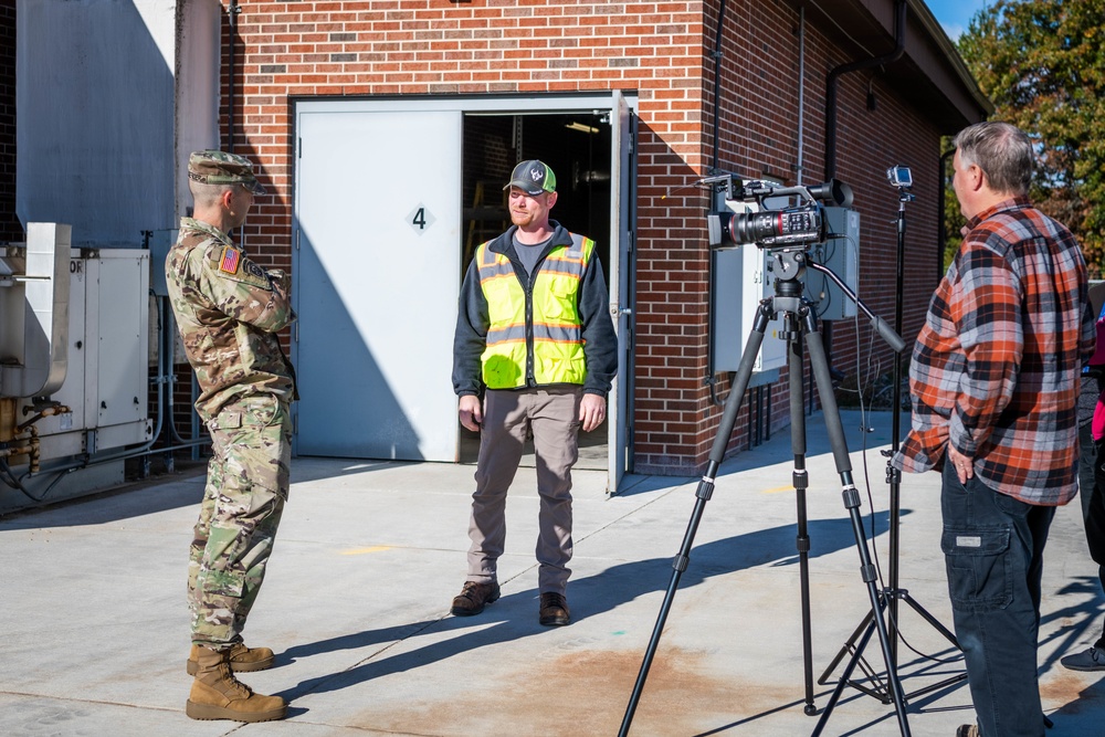 Behind The Triad at Fort McCoy's Wastewater Treatment Facility