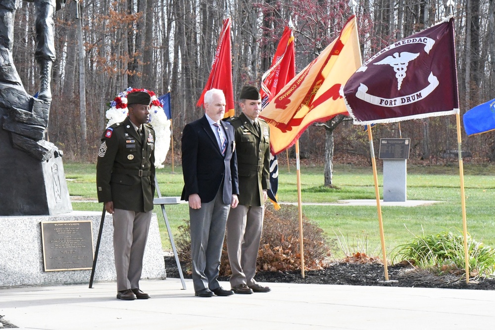 Community pays tribute to veterans during Fort Drum wreath-laying ceremony