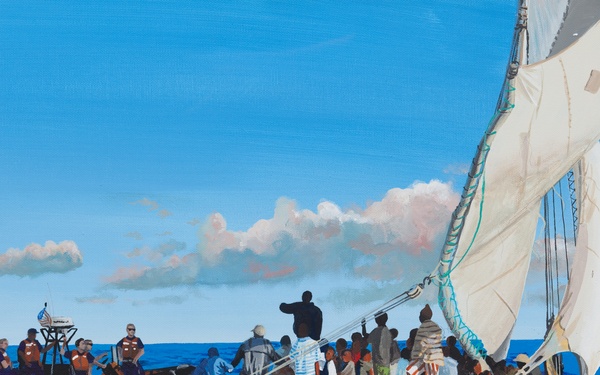 US Coast Guard Art Program 2011 Collection, Ob ID # 201121, &quot;30 miles from Punta Gorda, Cuba,&quot; Hugh O'Connor (21 of 31)