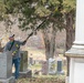 Airmen cleanup local cemetery