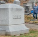 Airmen cleanup local cemetery