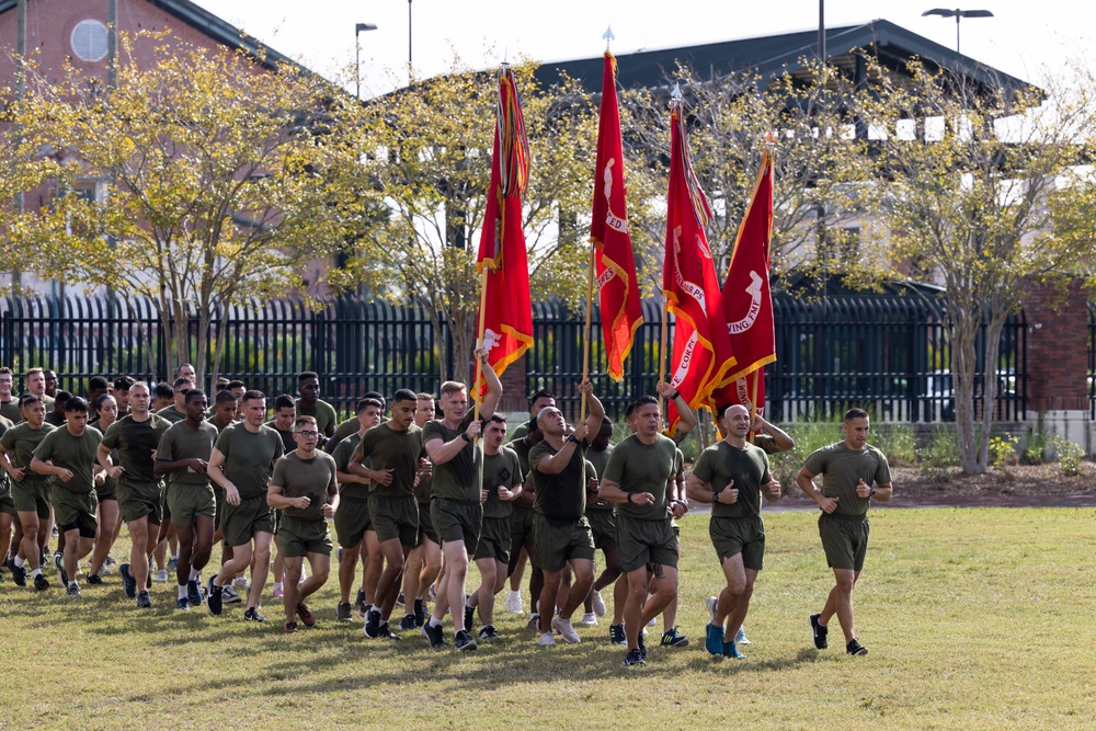 MARFORRES and MARFORSOUTH Marines and Sailors Celebrate the Marine Corps’ 247th Birthday with a Motivational Run