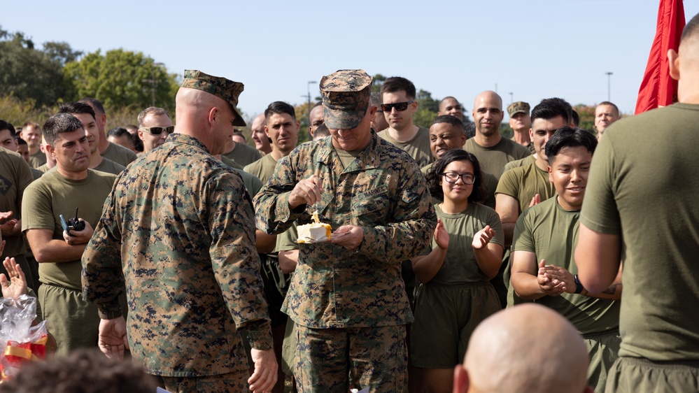 MARFORRES and MARFORSOUTH Marines and Sailors Celebrate the Marine Corps’ 247th Birthday with a Motivational Run