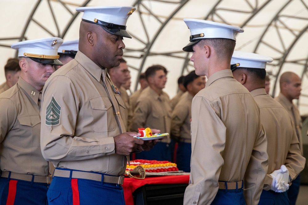 Motor Transport company celebrates the Marine Corps 247th Birthday