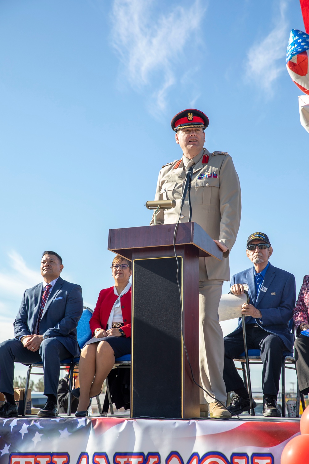 1st Armored Division leader speaks at Fabens Park Veterans Day Ceremony