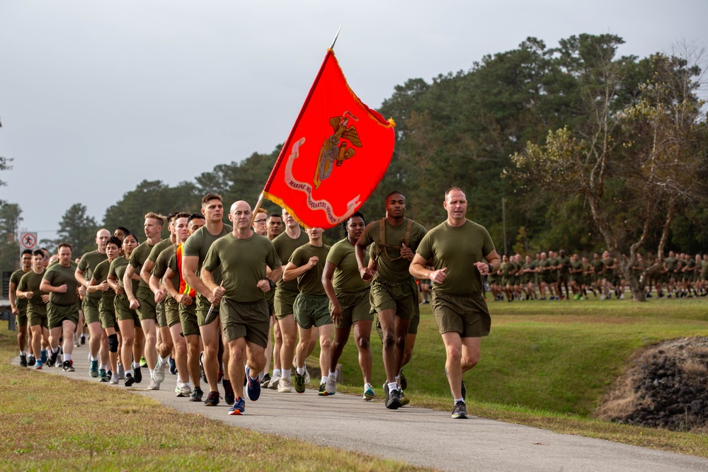 2nd MAW's Motivational Run for 247th Marine Corps Birthday