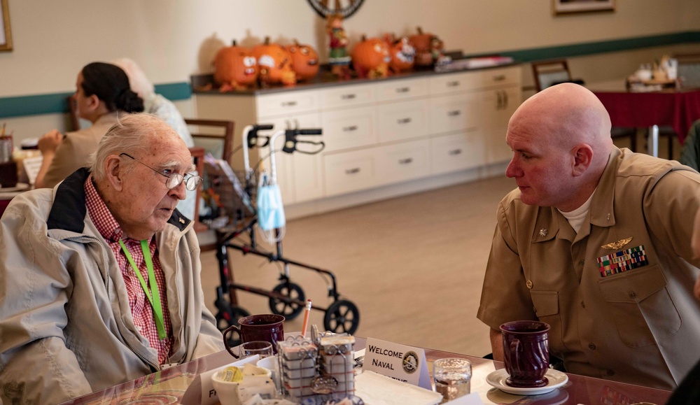 Sailors Visit Veterans at Sherwood Assisted Living