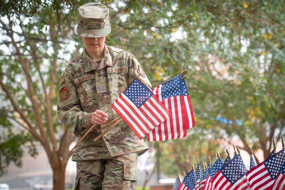 Flag placing