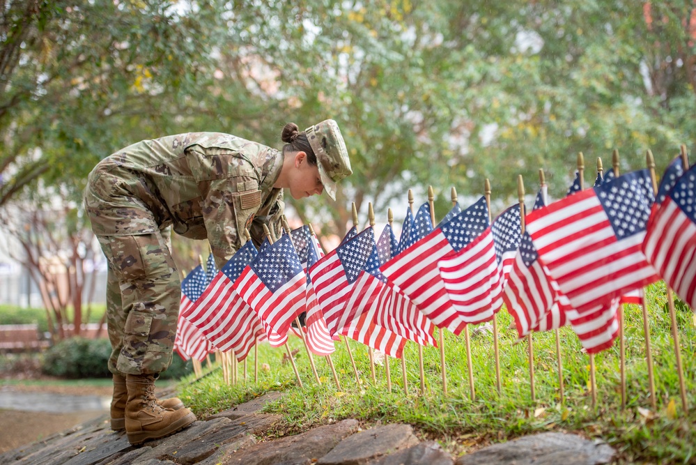 American flags