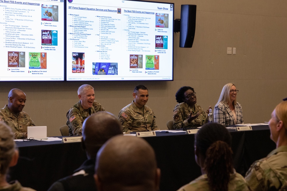 U.S. Army Central Soldiers, Civilians, Families, and Community members gather for Information Exchange