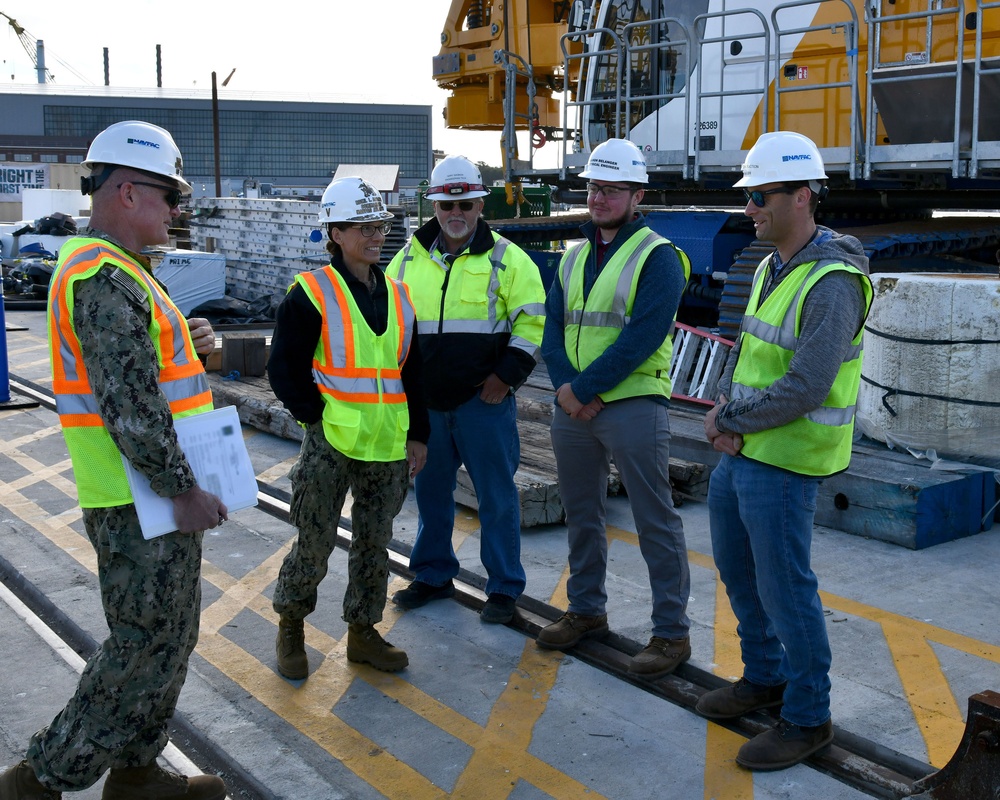 Rear Admiral Aguayo Visits OICC Portsmouth Naval Shipyard