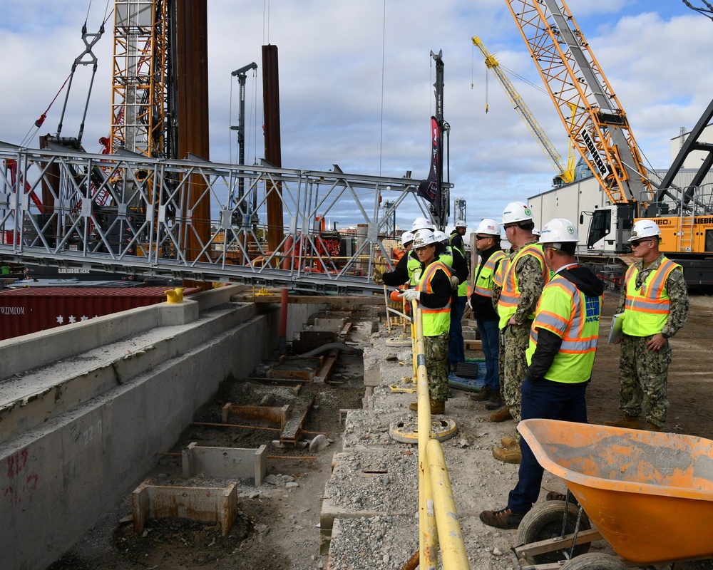 Rear Admiral Aguayo Visits the OICC Portsmouth Naval Shipyard