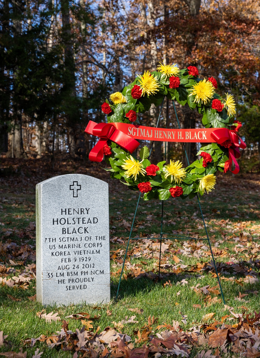 Sgt. Maj. Black Wreath Laying Ceremony