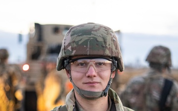 Spc. Koeller prepares for weapons qualification