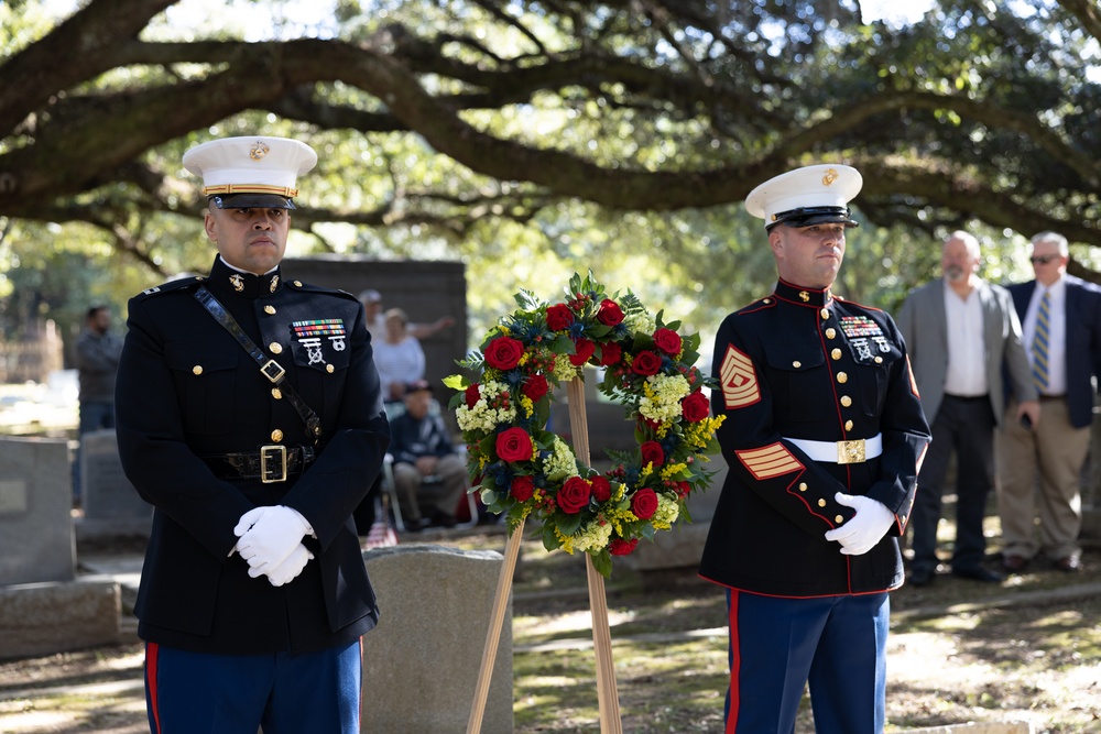 Wreath Laying Ceremony for Robert Barrow, the 27th Commandant of the Marine Corps 2021