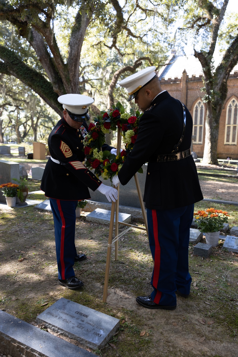 Wreath Laying Ceremony for Robert Barrow, the 27th Commandant of the Marine Corps 2022