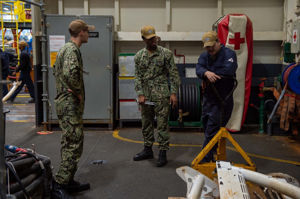 Truman is the flagship of the Harry S. Truman Carrier Strike Group and is currently in port aboard Naval Station Norfolk.