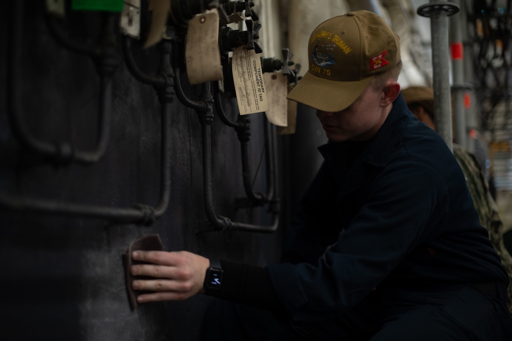 Truman is the flagship of the Harry S. Truman Carrier Strike Group and is currently in port aboard Naval Station Norfolk.