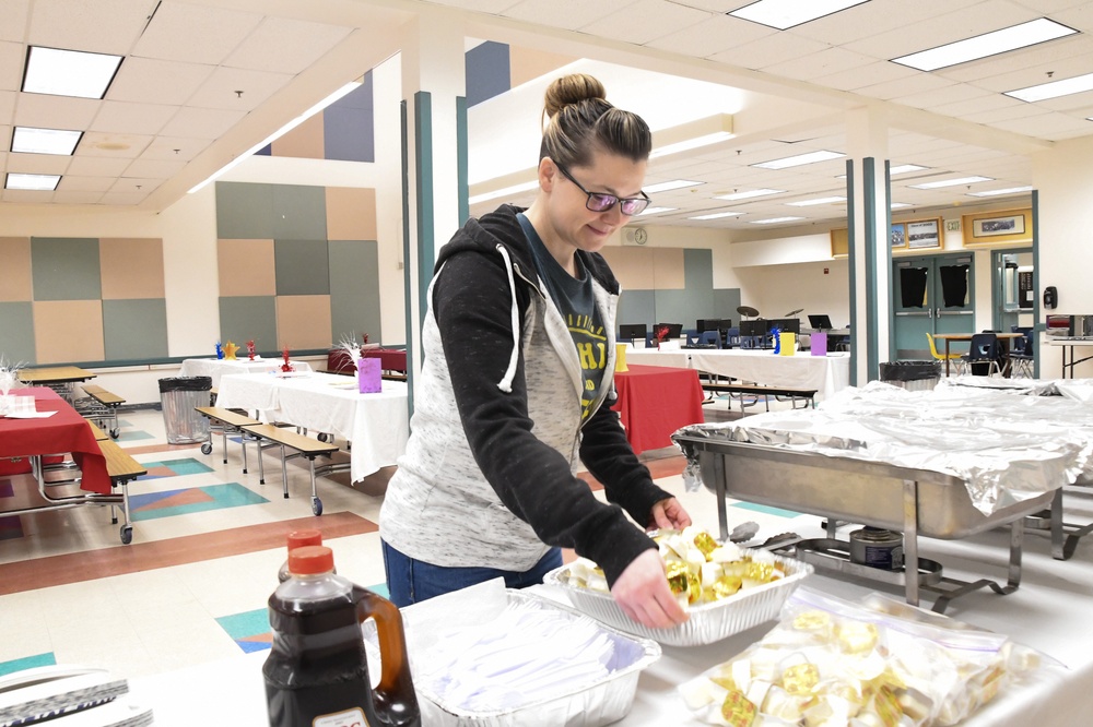 Serving up Veterans Day Breakfast