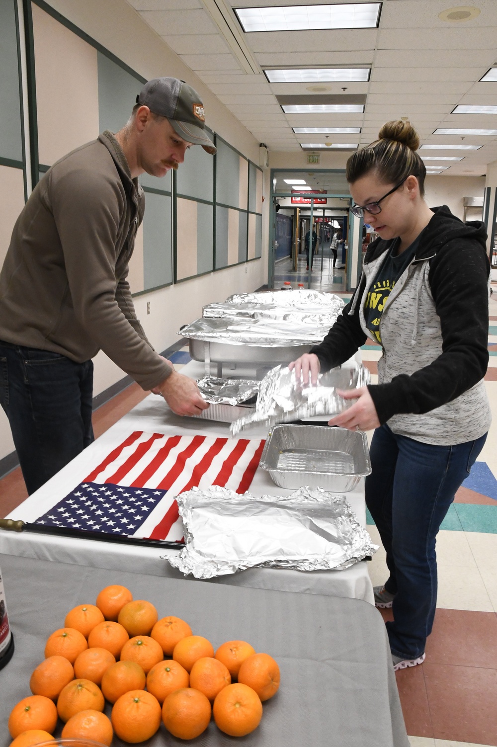 Serving up Veterans Day Breakfast