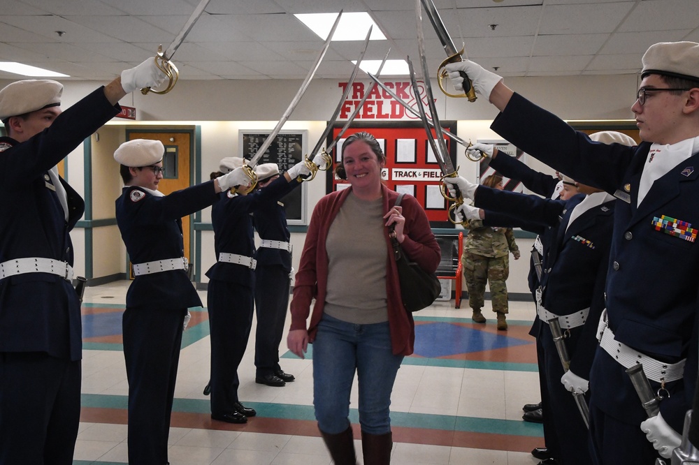 Serving up Veterans Day Breakfast at Eielson Air Force Base