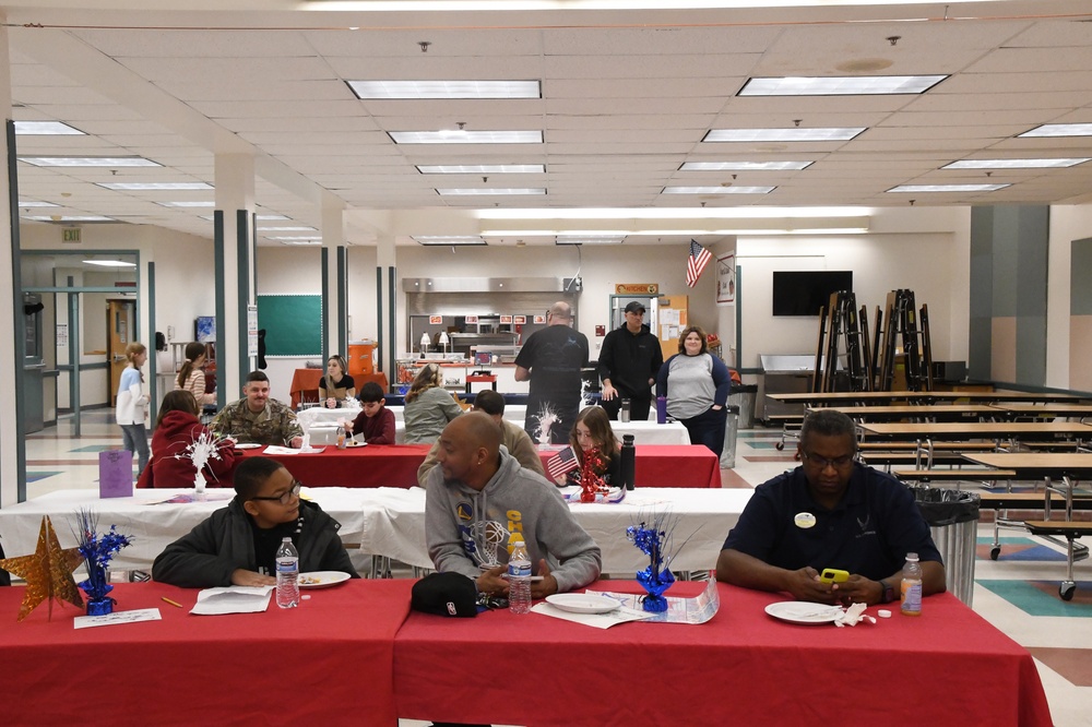 Serving up Veterans Day Breakfast at Eielson Air Force Base