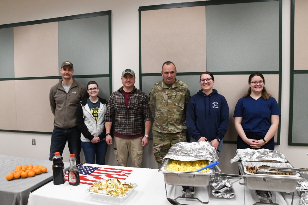 Serving up Veterans Day Breakfast at Eielson Air Force Base