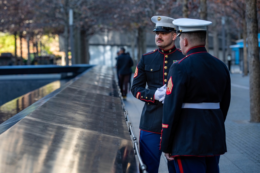 Secretary of the Navy hosts reenlistment at World Trade Center memorial