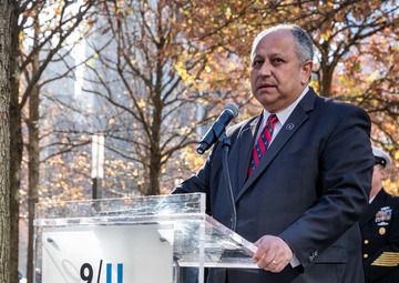 Secretary of the Navy hosts reenlistment at World Trade Center memorial