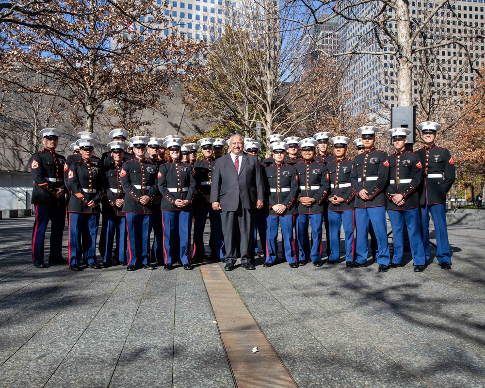 Secretary of the Navy hosts reenlistment at World Trade Center memorial