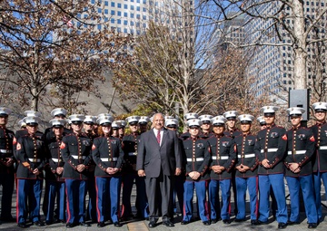 Secretary of the Navy hosts reenlistment at World Trade Center memorial