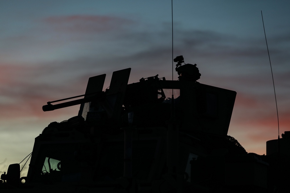 Engineer Soldiers form the 84th Engineer Battalion, 130th Engineer Brigade, conducted escort missions and engaged the opposing force during Joint Pacific Multinational Readiness Center 23