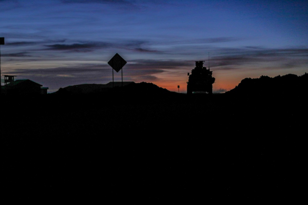 Engineer Soldiers form the 84th Engineer Battalion, 130th Engineer Brigade, conducted escort missions and engaged the opposing force during Joint Pacific Multinational Readiness Center 23