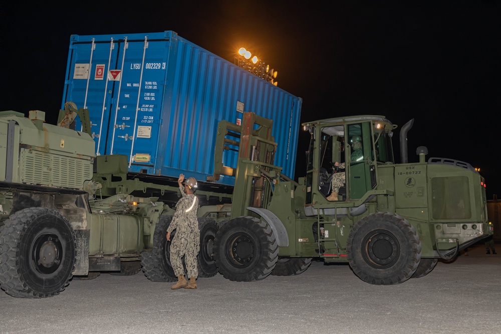 Keen Sword: U.S. Marines offload U.S. Army landing craft utility alongside Japan Ground Self-Defense Force Personnel